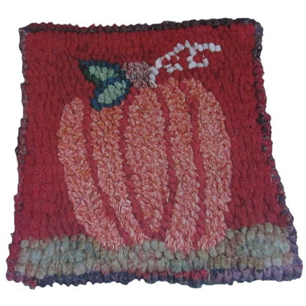 Rustic Rug Hooking Beginner Rug Hooking Kit - Rustic Pumpkin | The Woolery