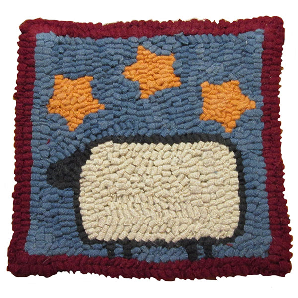 Beginner Rug Hooking Kit - Sheep with Stars