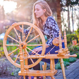 Kromski Polonaise Spinning Wheel - Unfinished - Life Style Photo