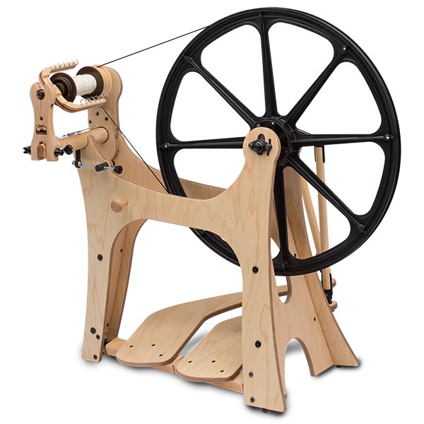 Schacht Flatiron Spinning Wheel - Side