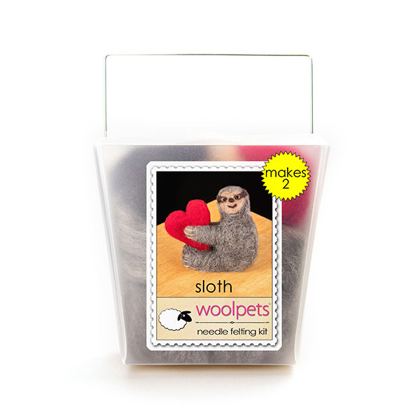 WoolPets Needle Felting Kit - Sloth