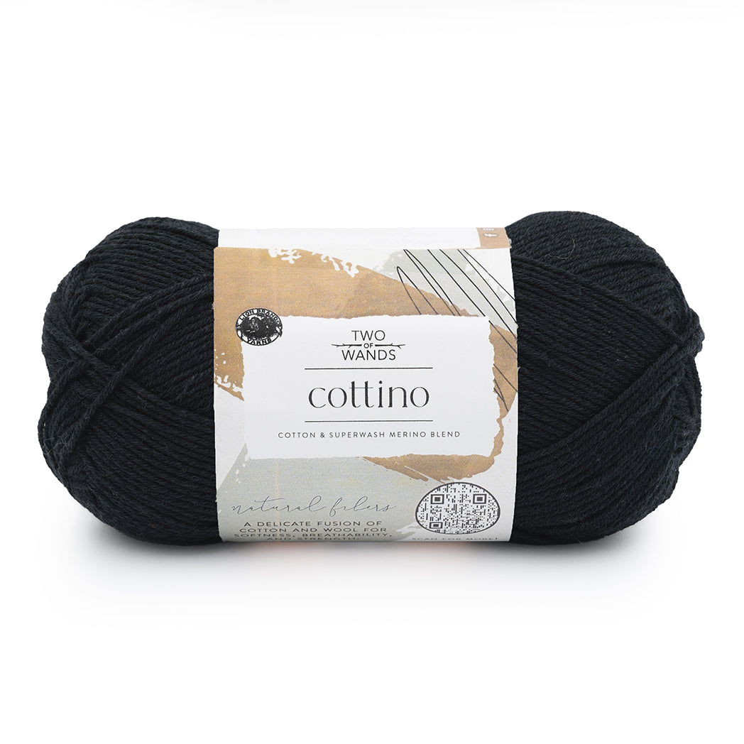 Lion Brand Cottino Yarn - Onyx