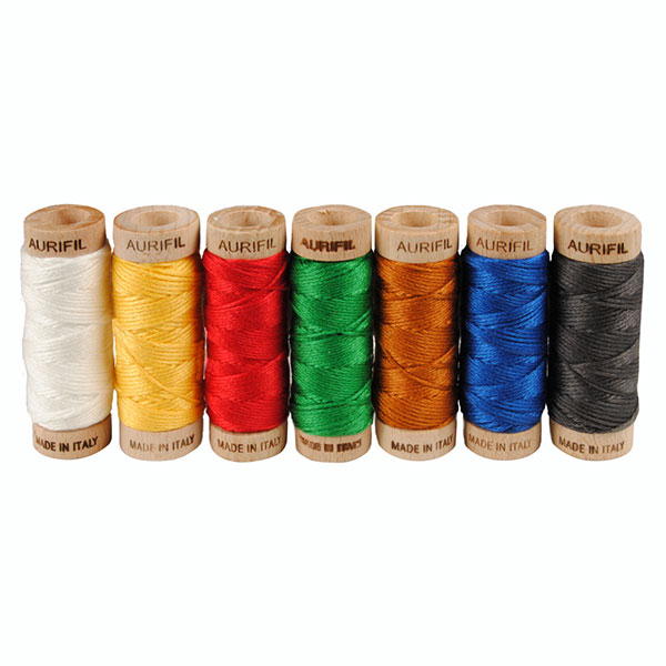 Aurifil Merry Stitch-Mas Floss Collection