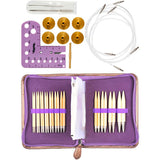 CarryC Interchangeable Bamboo Knitting Needle Set