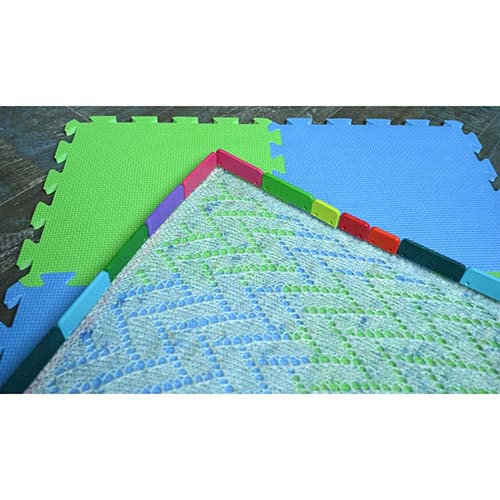 Knitter's Pride Rainbow Knit Blockers - In Use