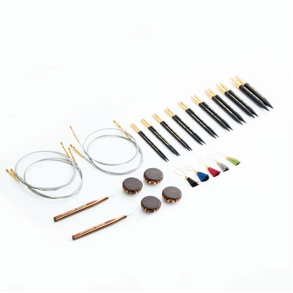 Lantern Moon Ebony Interchangeable Needle Set - Ancestry Components