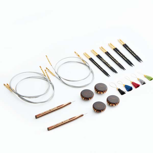 Lantern Moon Ebony Interchangeable Needle Set - Heritage Components