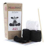 Hoooked Amigurumi DIY Kit w/ Eco Barbante Yarn - Zebra Zizi - Contents