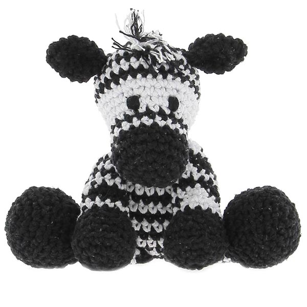 あみぐるみ「୨୧RIBBON୨୧」 Hoooked Amigurumi DIY Kit w/ Eco Barbante Yarn - Zebra Zizi | The