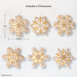 Bucilla Felt Ornaments Applique Kit - Pearl Snowflakes - Dimensions