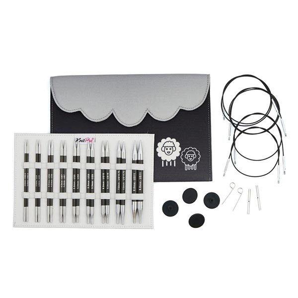 KnitPro Karbonz Interchangeable Deluxe Set | The Woolery