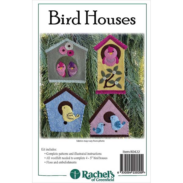 Felt Ornament Kit - Bird Houses - C
