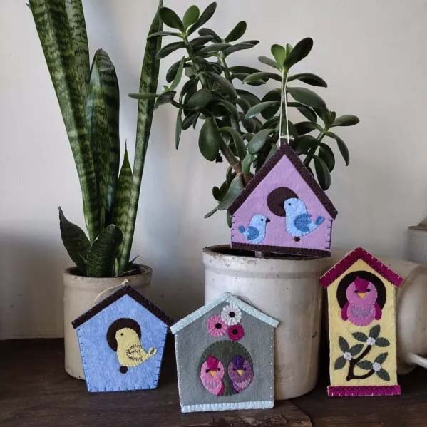 Felt Ornament Kit - Bird Houses - A