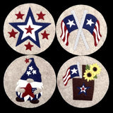 Felt Coaster Kit - Patriotic - 6330006220008