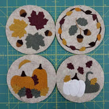Felt Coaster Kit - Autumn - Size