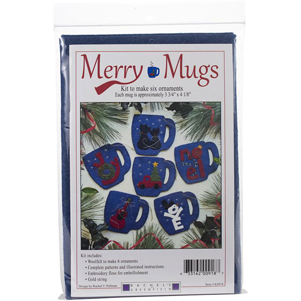 Felt Ornament Kit - Merry Mugs
