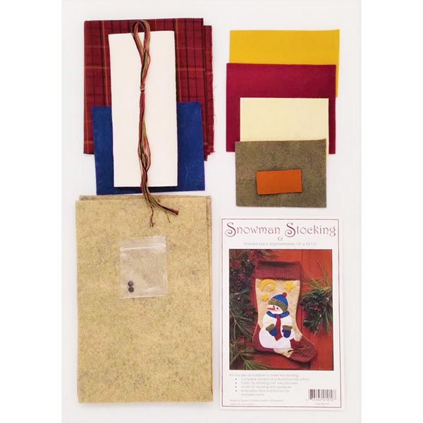 Snowman Stocking Kit - Contents