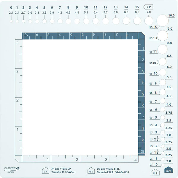 Swatch Ruler and Needle Gauge