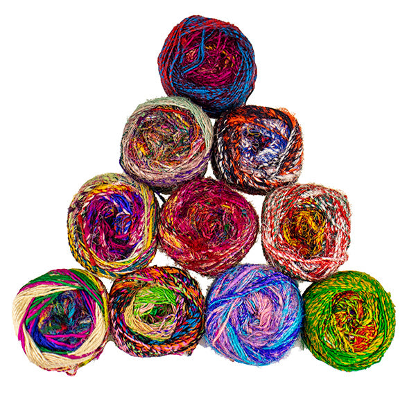 Bluegrass Mills Sari Silk Yarn - Pyramid