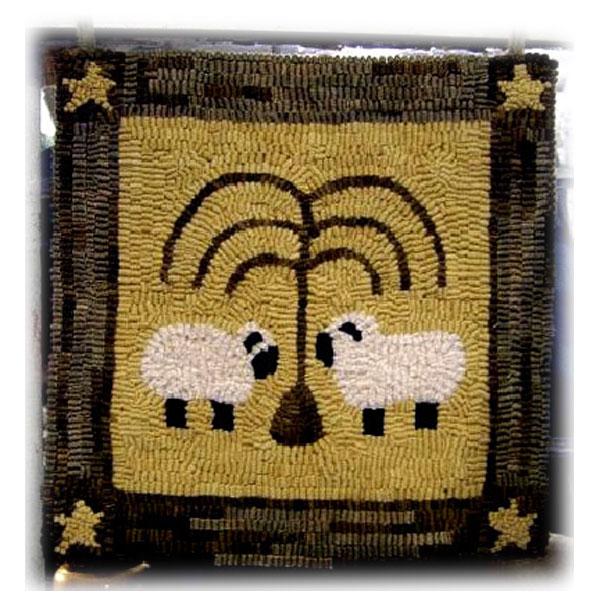 Beginner Rug Hooking Kit - Sheep under Willow
