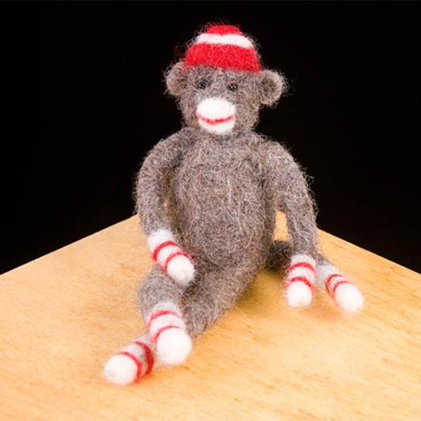 WoolPets Needle Felting Kit - Sock Monkey - 907170010306