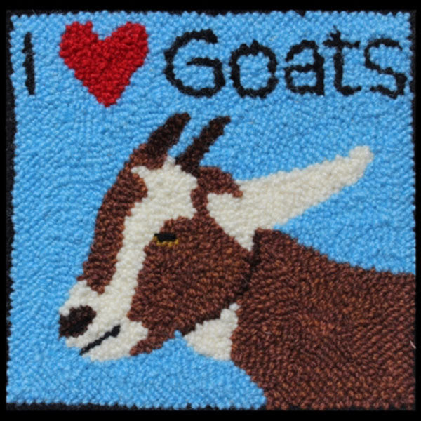 Rug Punch Kit - I Love Goats