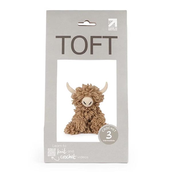 TOFT Crochet Kit - Morag the Highland Cow - Package