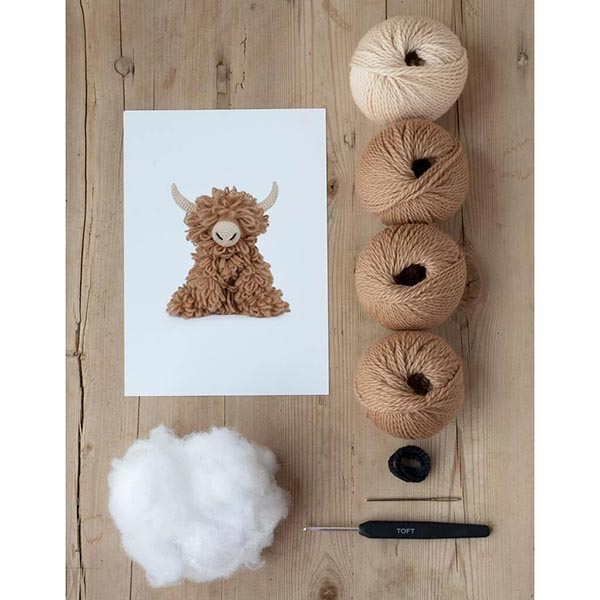 TOFT Crochet Kit - Morag the Highland Cow | The Woolery