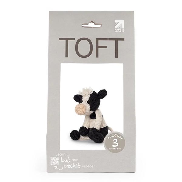 TOFT Crochet Kit - Sarah the Friesian Cow - Package