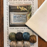 Punch Needle Kit - Faith Hope Love Bee - Package