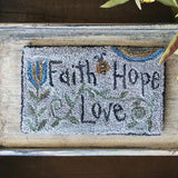 Punch Needle Kit - Faith Hope Love Bee