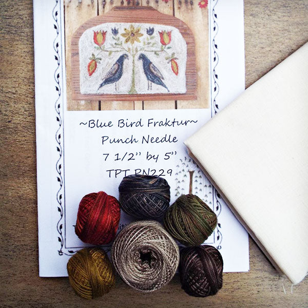 Punch Needle Kit - Blue Bird Fraktur