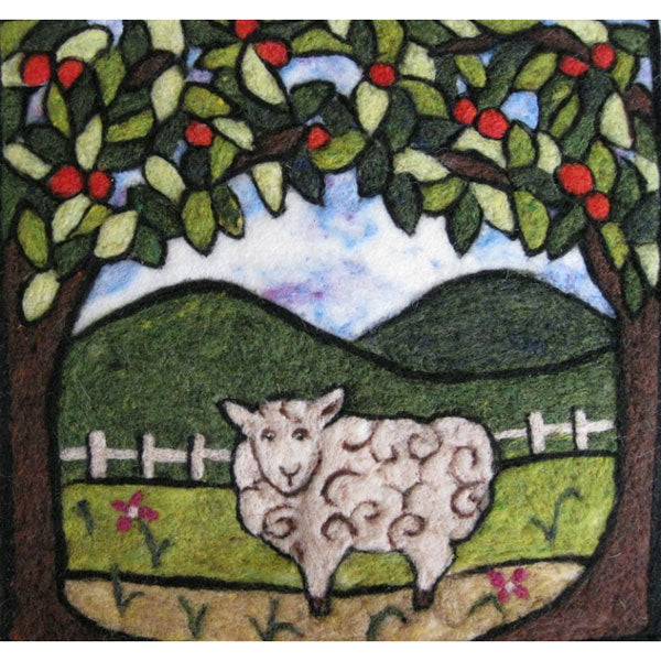 Tapestry Felting Kit - Folk Art Sheep