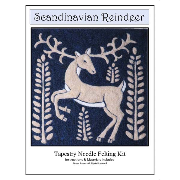 Tapestry Felting Kit - Scandinavian Reindeer - Package