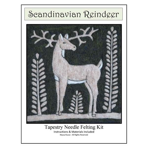 Tapestry Felting Kit - Scandinavian Reindeer IV | The Woolery