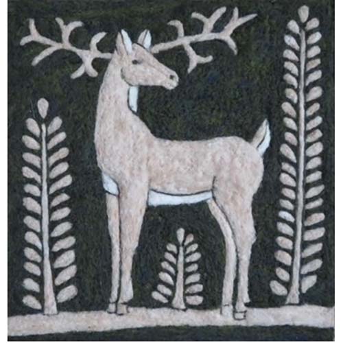 Tapestry Felting Kit - Scandinavian Reindeer IV | The Woolery