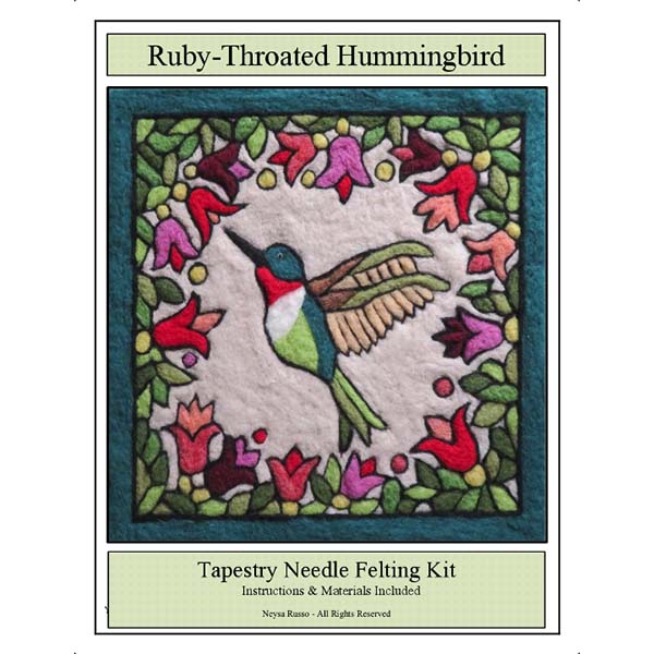 Tapestry Felting Kit - Hummingbird - Package