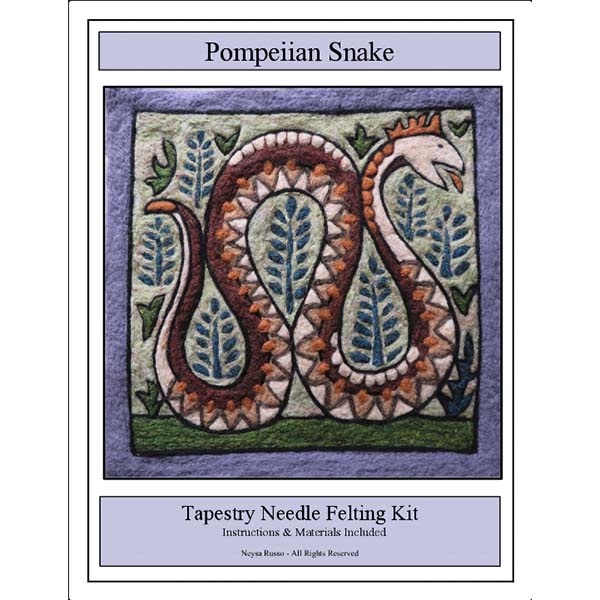 Tapestry Felting Kit - Pompeiian Snake - Package