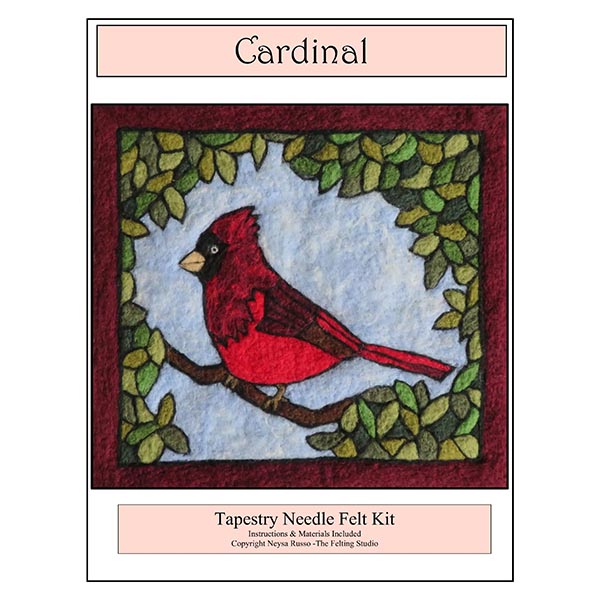 Tapestry Felting Kit - Cardinal - Package