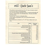 Floss Color Key - Uncle Sam's