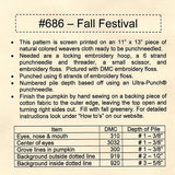 Punch Needle Pattern - Fall Festival - Materials Needed