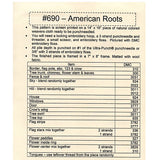 Floss Color Key - American Roots