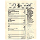 Punch Needle Pattern - Bee Grateful - Materials Needed