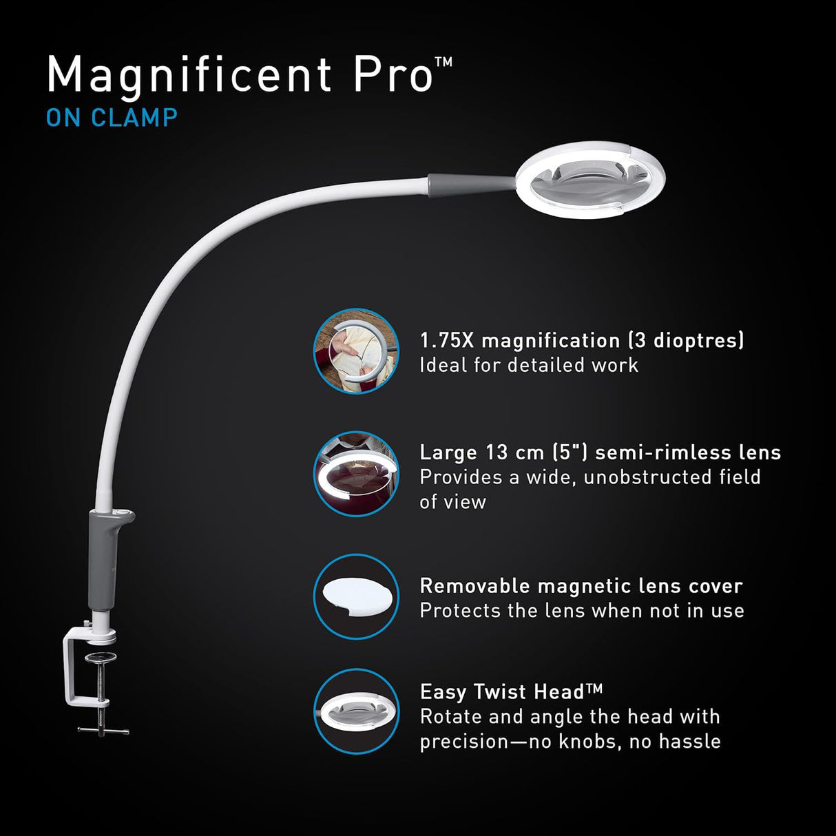 Daylight The Magnificent Pro™ On Clamp Light