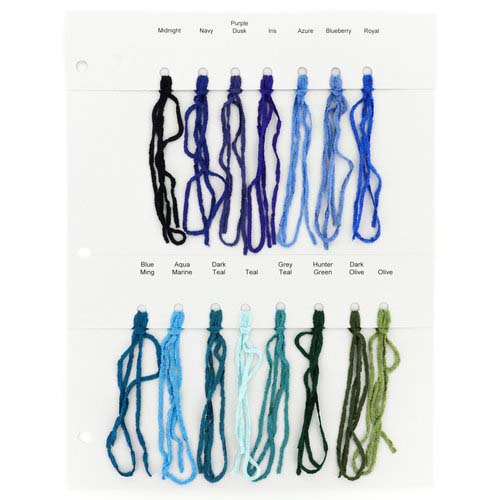 Rayon Chenille Yarn Color Card 2