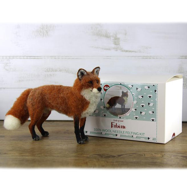 World of Wool Felting Kit - Fabian the Fox | The Woolery