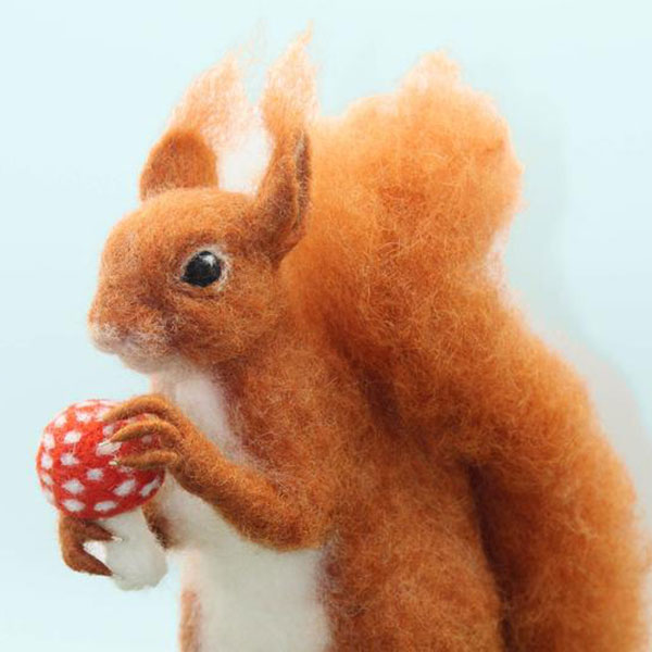 World of Wool Felting Kit - Solly the Squirrel