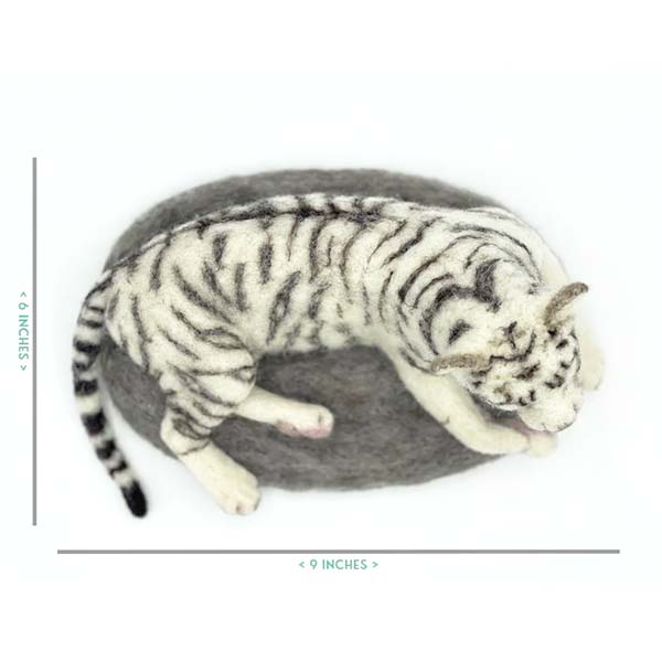 World of Wool Felting Kit - Tasia the Tiger - Top View