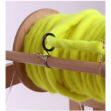 Ashford Country Spinner 2 Sliding Flyer Hooks - In Use