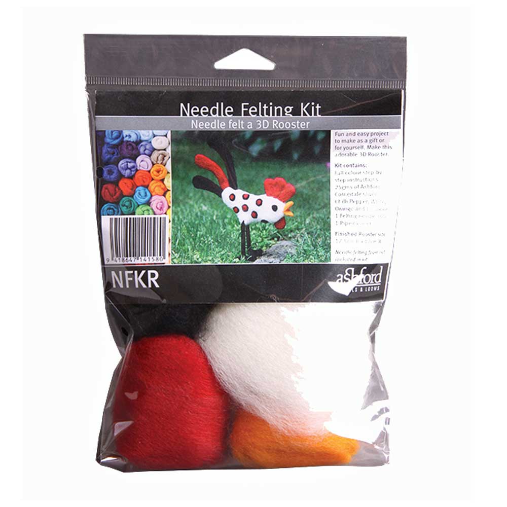Ashford Needle Felting Kit - Rooster - 9418647141580